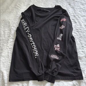 Harley-Davidson Black Long Sleeve Tee